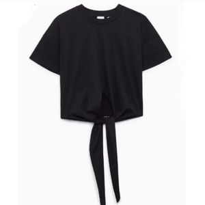 WILFRED XXS Peverelle T-Shirt Black Size XXS ARITZIA